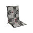 SESSELAUFLAGE Karo - Weiß/Grau, Design, Textil (48/4/109cm)