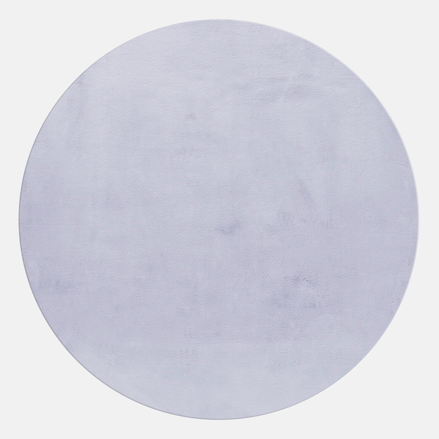 HOCHFLORTEPPICH 160/160 cm Pouffy Silberfarben  - Silberfarben, Basics, Textil (160/160cm)