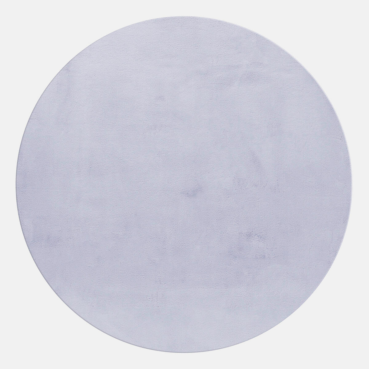 HOCHFLORTEPPICH 120/120 cm Pouffy Silberfarben  - Silberfarben, Basics, Textil (120/120cm)