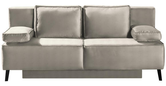 SCHLAFSOFA Percy in Naturfarben  - Schwarz/Naturfarben, KONVENTIONELL, Textil/Metall (197/91/88cm) - Novel