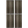 PANNEAU ACOUSTIQUE Echtholz 4 Stück  - Walnussfarben/Schwarz, Konventionell, Holz/Kunststoff (104/52/2,2cm)