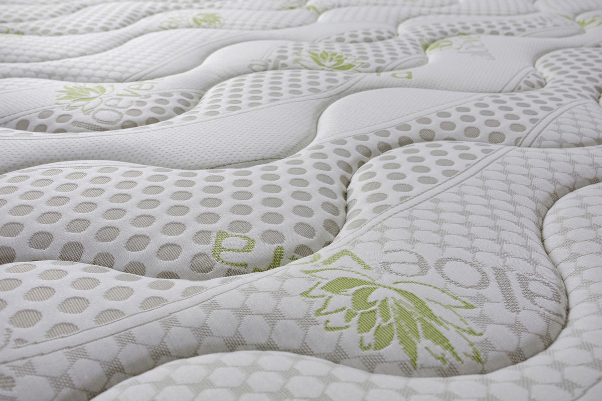 Saltea cu arcuri 140x200 cm  - alb, Basics, textil (140/200cm)