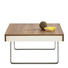 COUCHTISCH Eiche furniert quadratisch Eichefarben, Fango, Weiß - Fango/Eichefarben, Design, Holz/Metall (85/45/85cm)