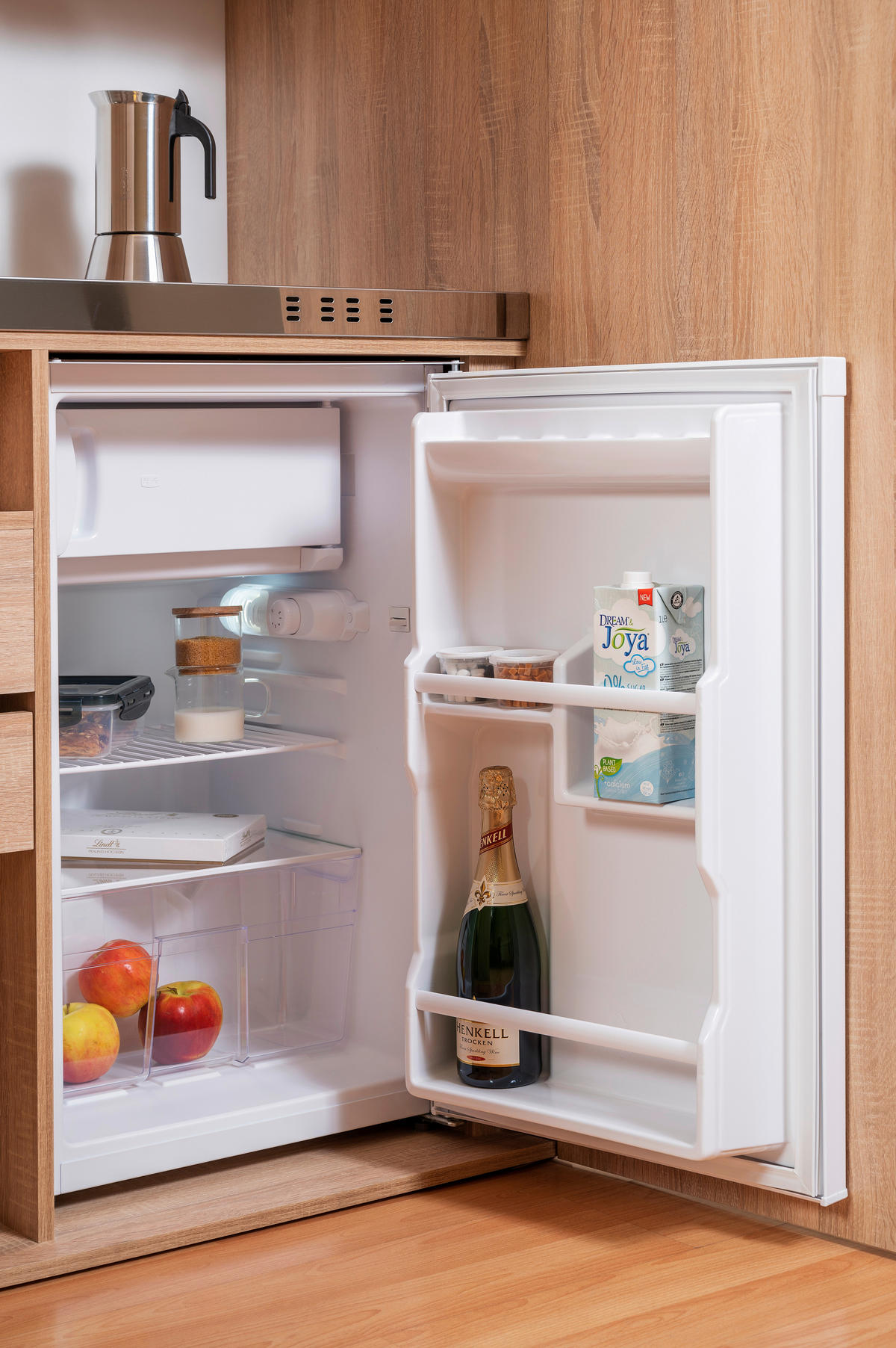 SCHRANKKÜCHE  104/193/67 cm  in Grau  - Edelstahlfarben/Eichefarben, KONVENTIONELL, Holzwerkstoff/Metall (104/193/67cm) - Respekta