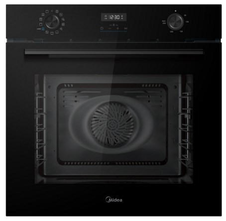 EINBAUBACKOFEN 7NM30D0BL  - Schwarz, Basics, Glas/Metall (56.6/59.5/59.6cm) - Midea