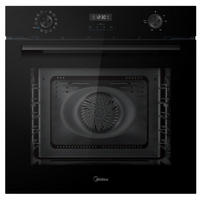 EINBAUBACKOFEN 7NM30D0BL  - Schwarz, Basics, Glas/Metall (56.6/59.5/59.6cm) - Midea