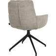 ARMLEHNSTUHL  Stoffauswahl, Typenauswahl, Sitzfläche 360° drehbar, Gestellauswahl Cord  - Sandfarben/Schwarz, Design, Textil/Metall (63/90/69cm) - Johann Jakob