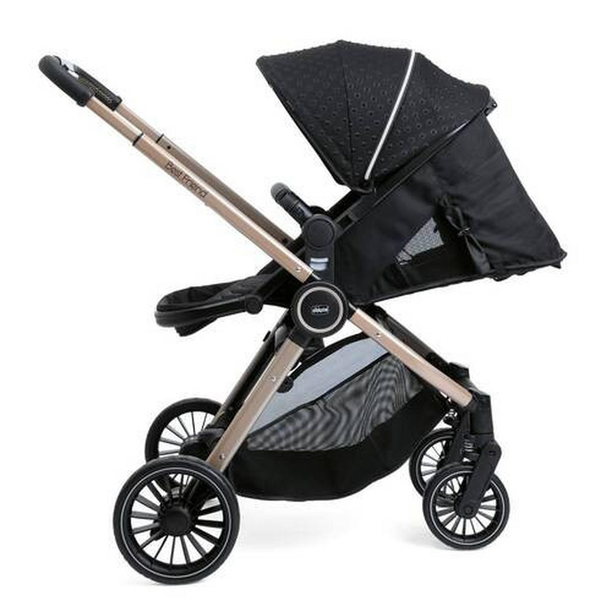 KINDERWAGEN  BEST FRIEND PRO  Black Re Lux  - Schwarz, Basics, Textil/Metall (60/95/106cm) - Chicco