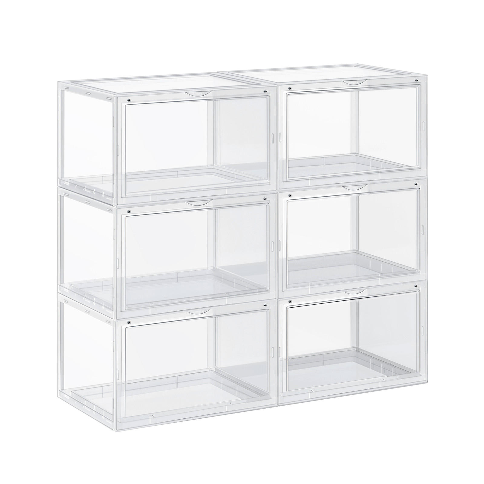 Boxxx Schuhregal Songmics Transparent 72x66x28 cm