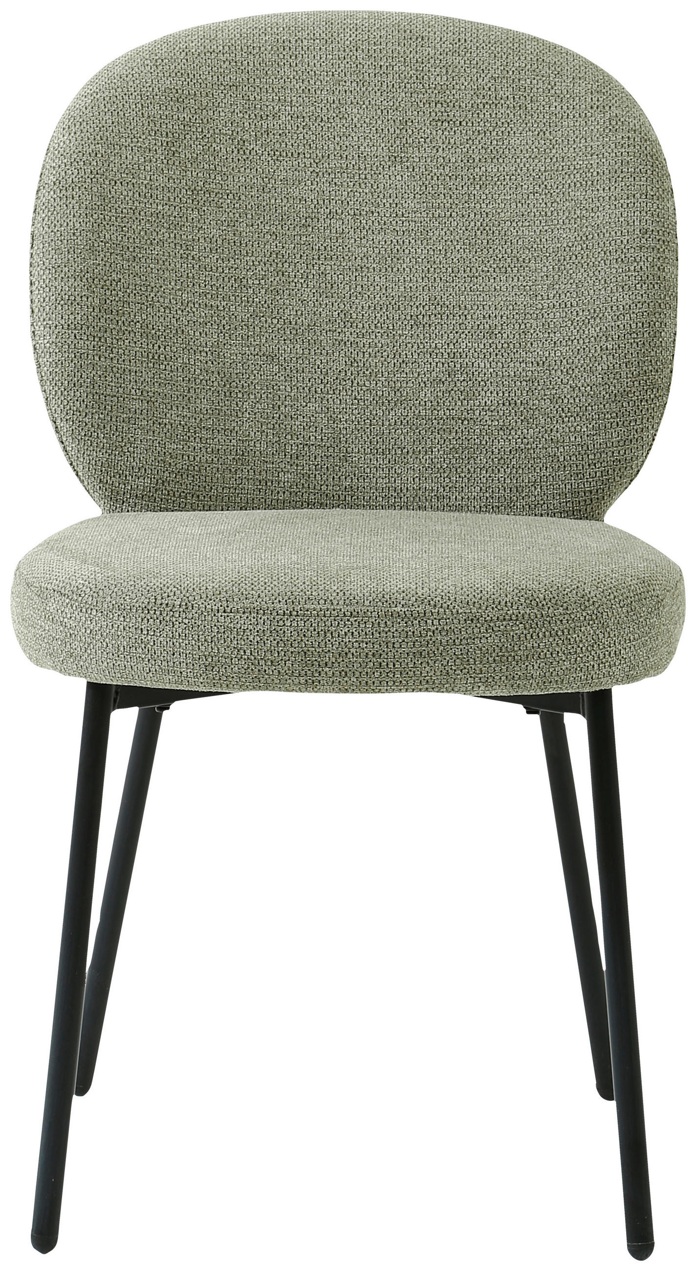 STUHL  in Eisen Leinenoptik Holz, Metall, Textil  - Schwarz/Grün, Design, Holz/Textil (49/86/64cm) - Ambia Home