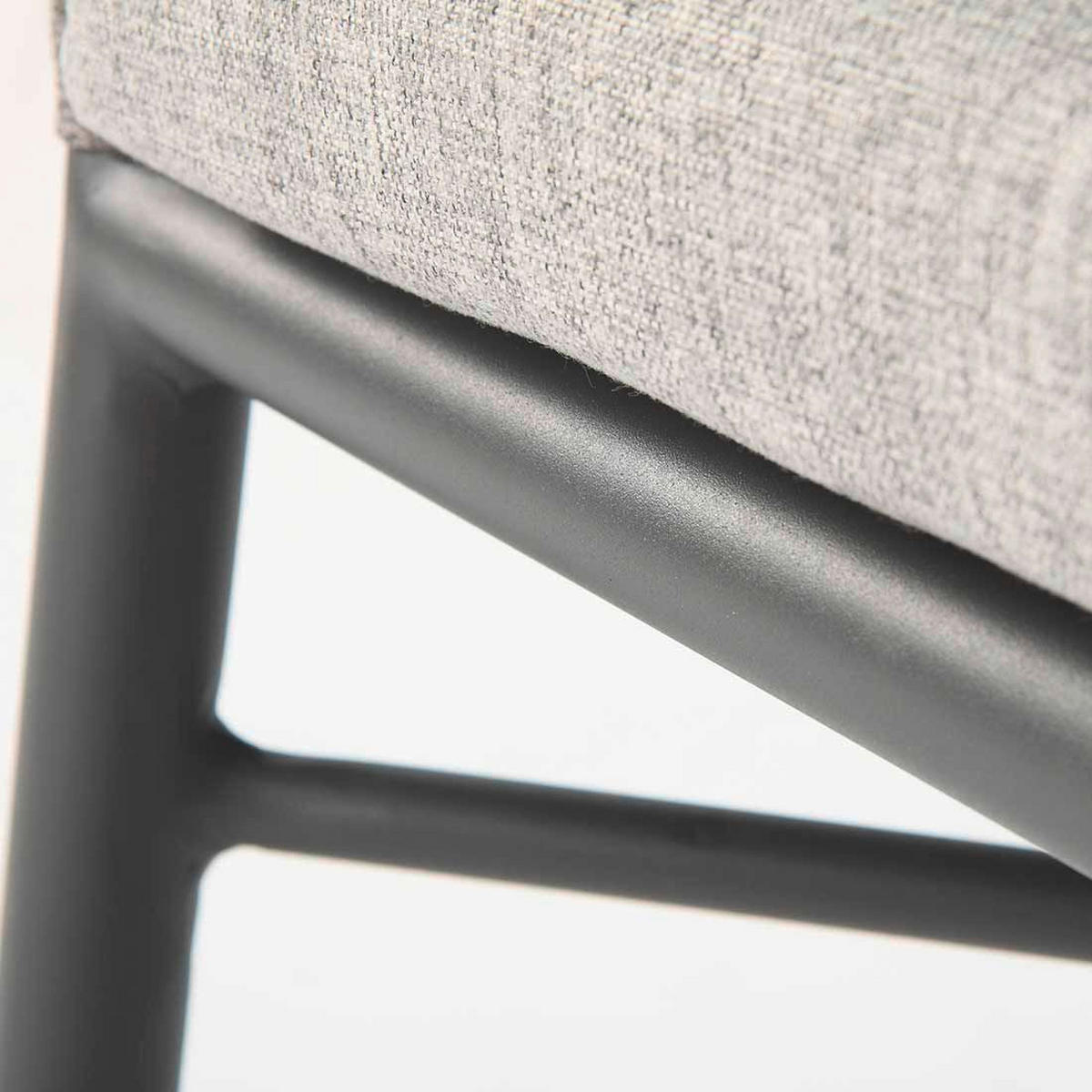 STAPELSESSEL Aluminium Graphitfarben, Grau  - Graphitfarben/Grau, MODERN, Textil/Metall (61/82/63cm) - Ambia Garden