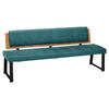 SITZBANK 200/85/60 cm  in Türkis  - Türkis/Schwarz, MODERN, Holz/Textil (200/85/60cm) - Venda