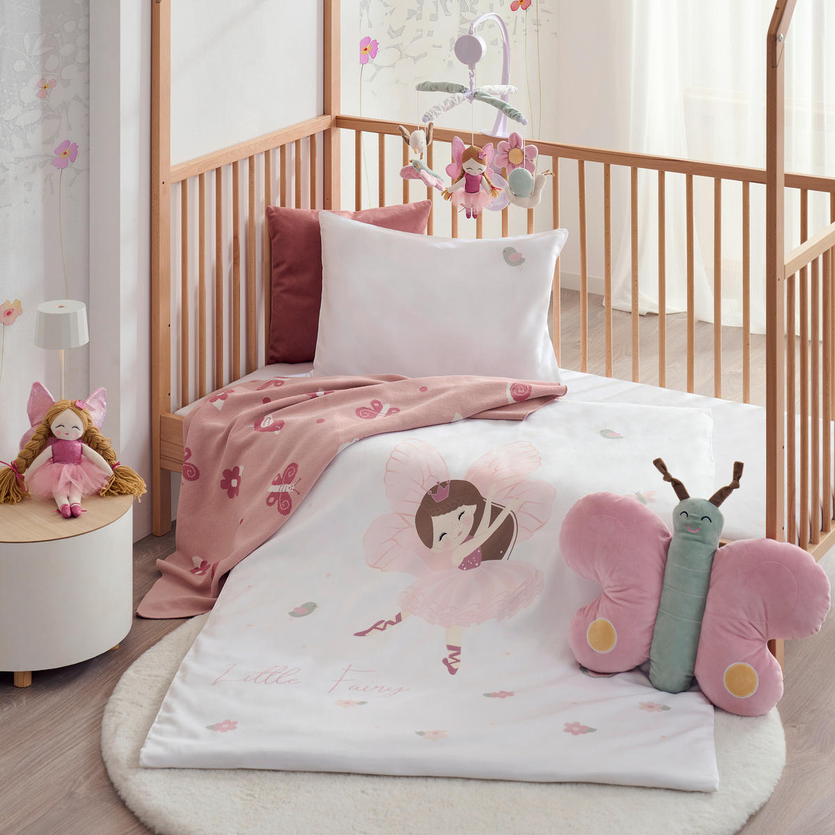 MOBILE Feen Garden  - Multicolor, Trend, Kunststoff/Textil (32/32cm) - Patinio