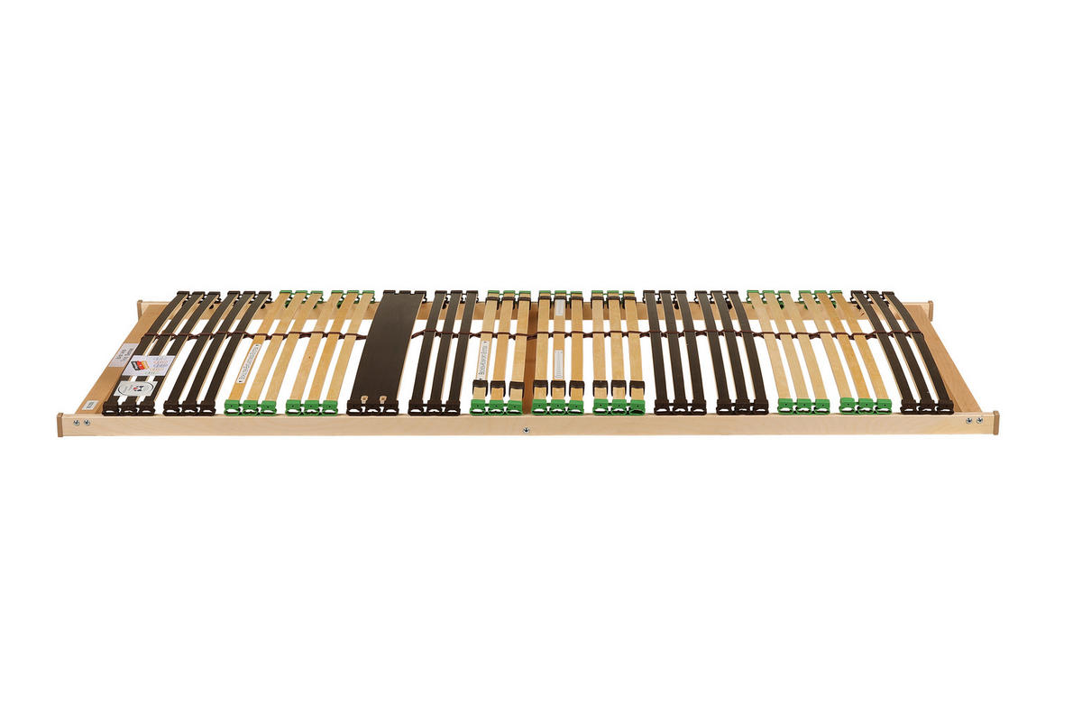 LATTENROST 120/200 cm Kopfteil, Fußteil verstellbar, Birke, Buche  - Naturfarben/Braun, Basics, Holz/Kunststoff (120/200cm) - Novel