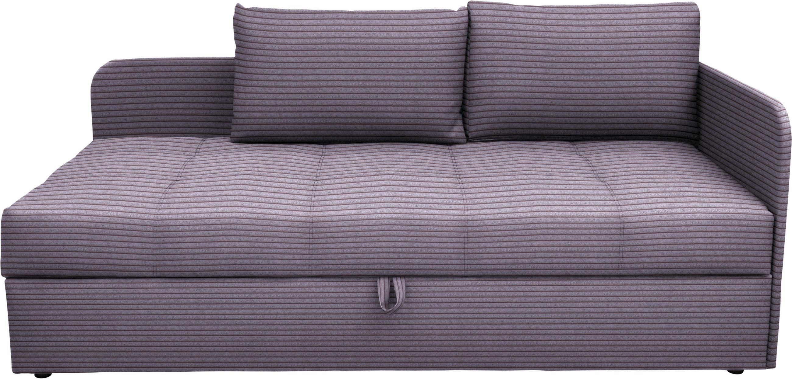 LIEGE Cord Lila  - Lila/Schwarz, Basics, Kunststoff/Textil (205/90/95cm) - Xora