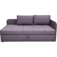 LIEGE Cord Lila  - Lila/Schwarz, Basics, Kunststoff/Textil (205/90/95cm) - Xora