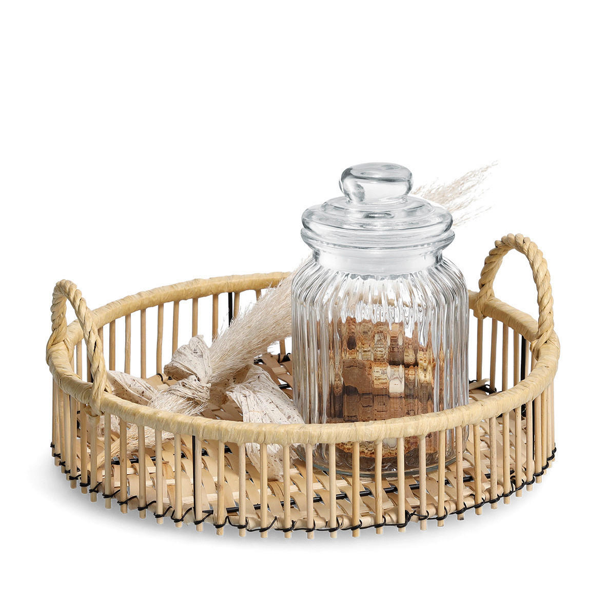 DEKOTABLETT - Naturfarben, Basics, Holz (32/32/13cm) - Zeller Present