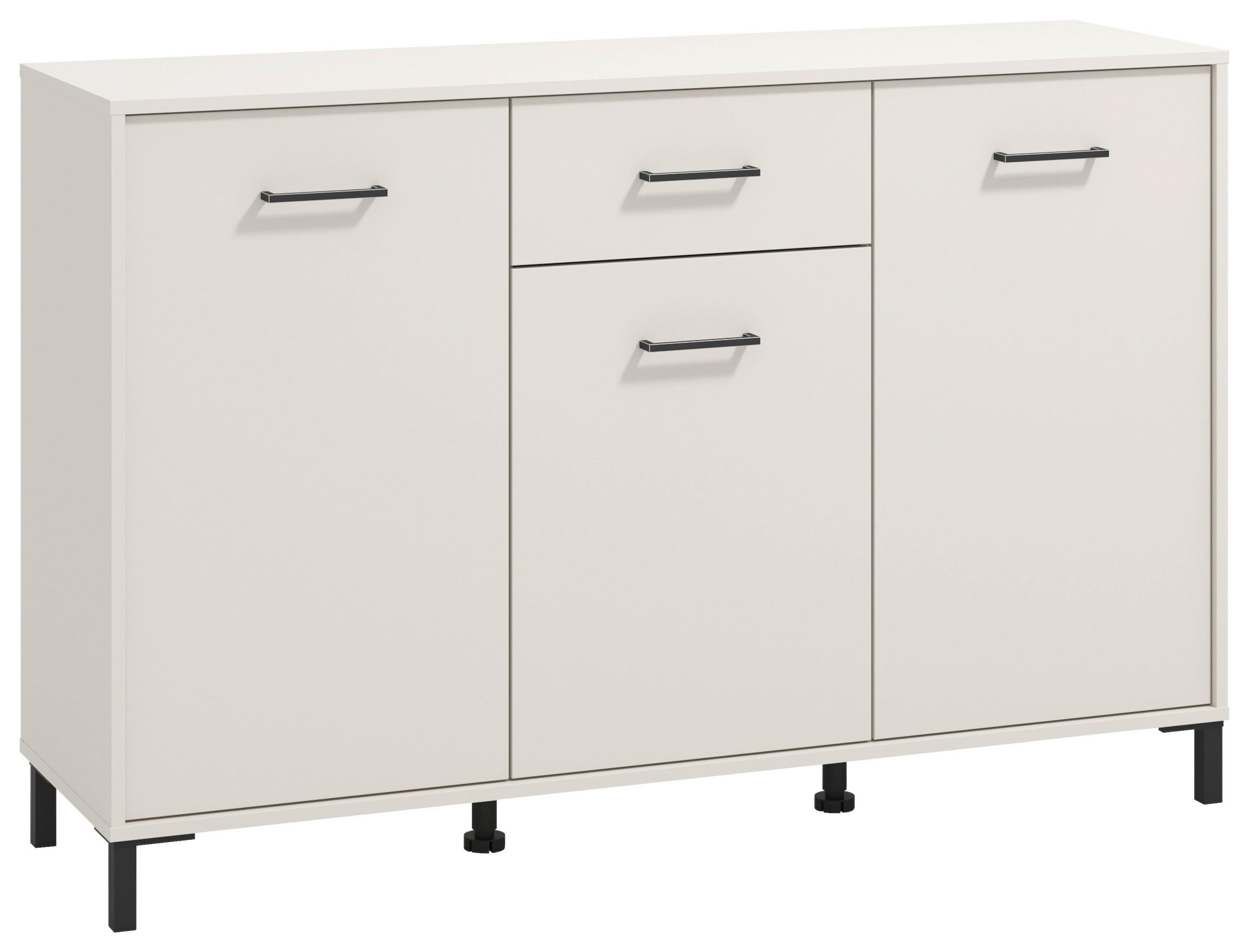 KOMODA, kašmir  - kašmir/črna, Konvencionalno, umetna masa/leseni material (138/90/40cm) - Carryhome