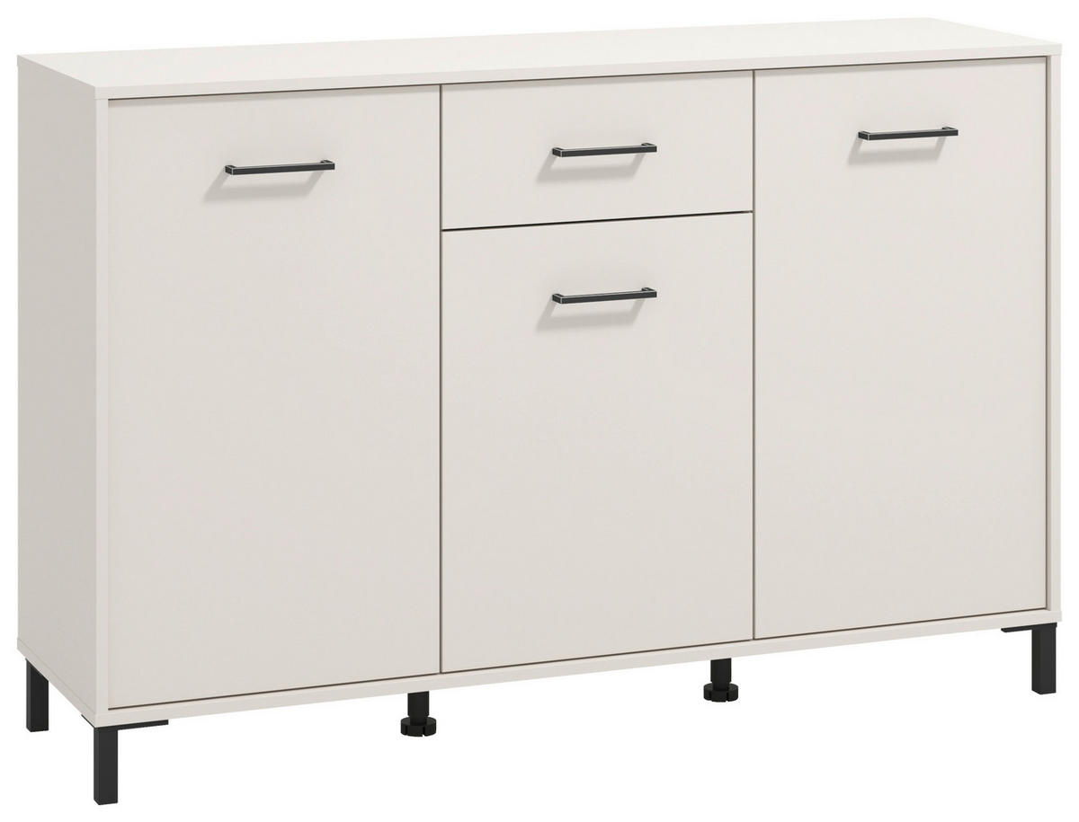 KOMODA, kašmir  - kašmir/črna, Konvencionalno, umetna masa/leseni material (138/90/40cm) - Carryhome