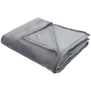 KUSCHELDECKE 150/200 cm - Dunkelgrau, Basics, Textil (150/200cm) - NOVEL