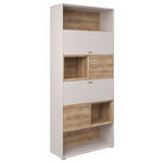 REGAL  90/214/38 cm Eichefarben, Sandfarben  - Sandfarben/Eichefarben, KONVENTIONELL, Holz/Holzwerkstoff (90/214/38cm) - Hom`in