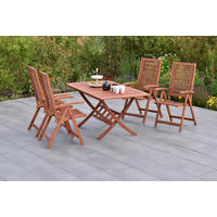 GARTENSET 5-teilig  - Naturfarben, MODERN, Holz - Gardenson