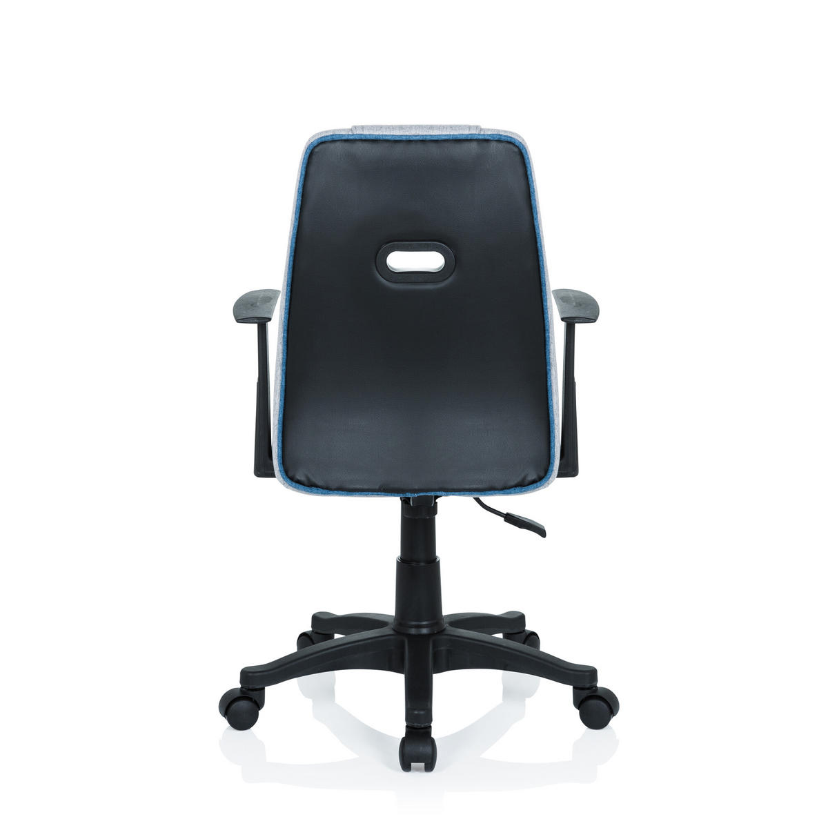JUGENDDREHSTUHL Blau, Grau  - Blau/Schwarz, Basics, Kunststoff (55/95-105/45cm) - MID.YOU