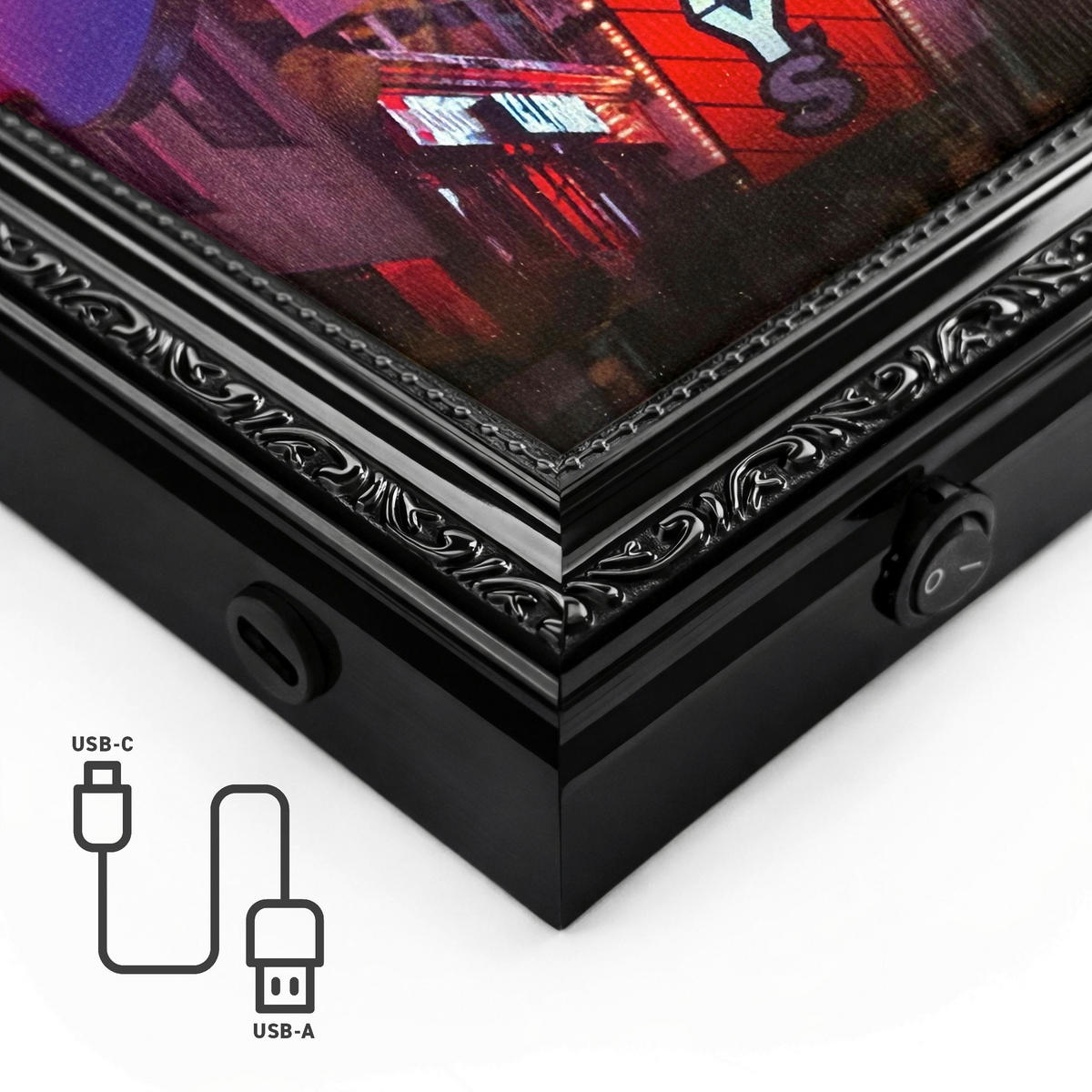 LED OBRAZ - vícebarevná, Lifestyle, kompozitní dřevo (70/100cm) - Reinders!