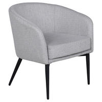SESSEL in Textilgeflecht Grau, Schwarz  - Schwarz/Grau, Design, Textil/Metall (83/70/64cm) - Livetastic