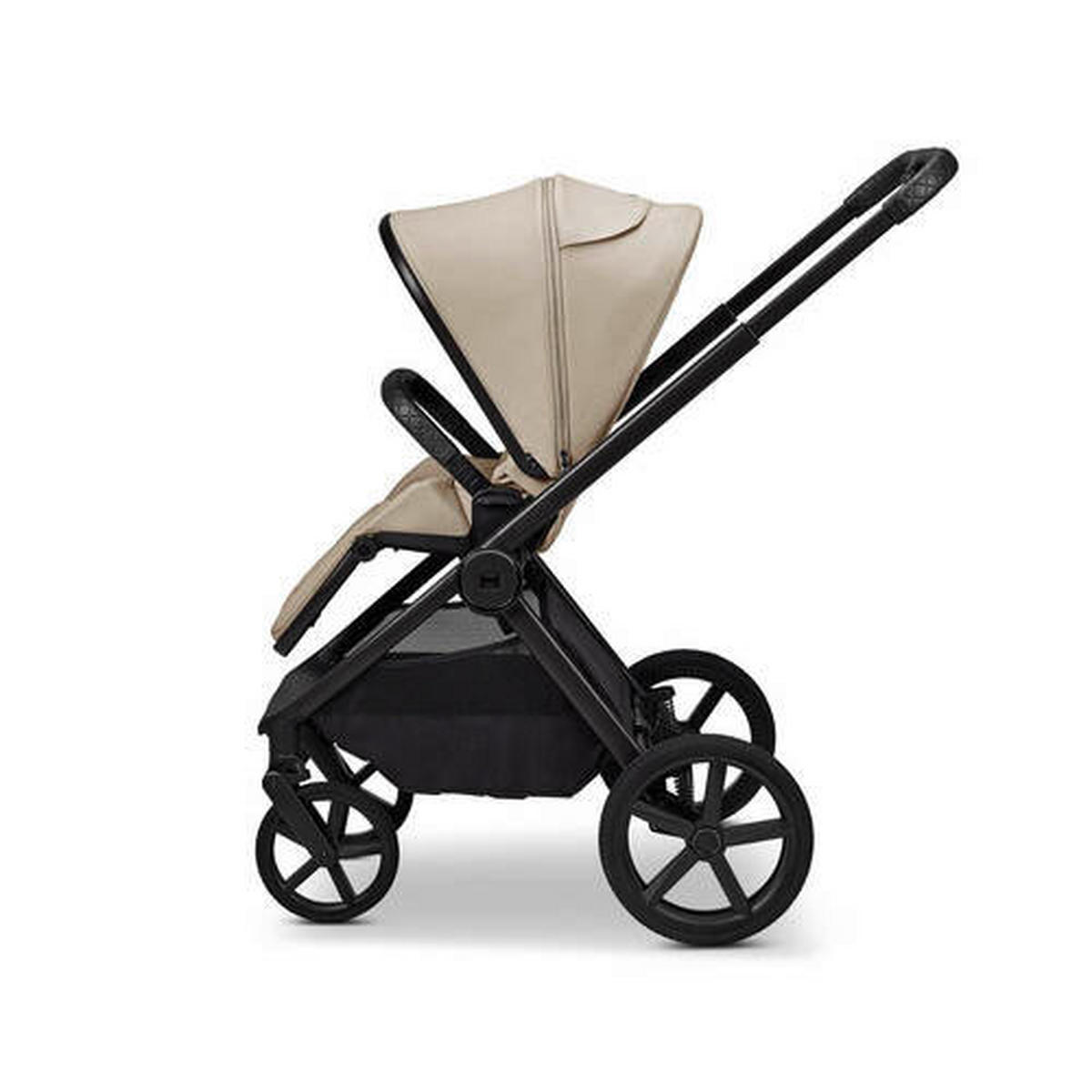 KOMBIKINDERWAGEN Gio Fold ETPU  - Sandfarben/Schwarz, Basics, Textil/Metall (120/58/92cm) - Moon Edition