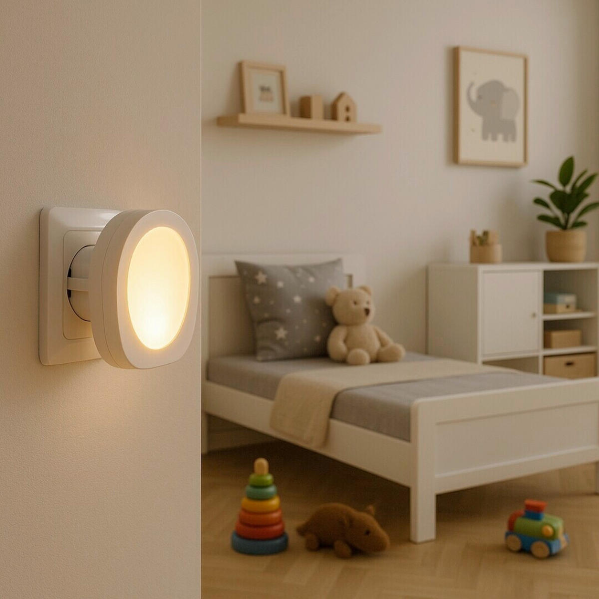 NOĆNO SVJETLO BILLY  - bijela, Basics, plastika (5/5cm)