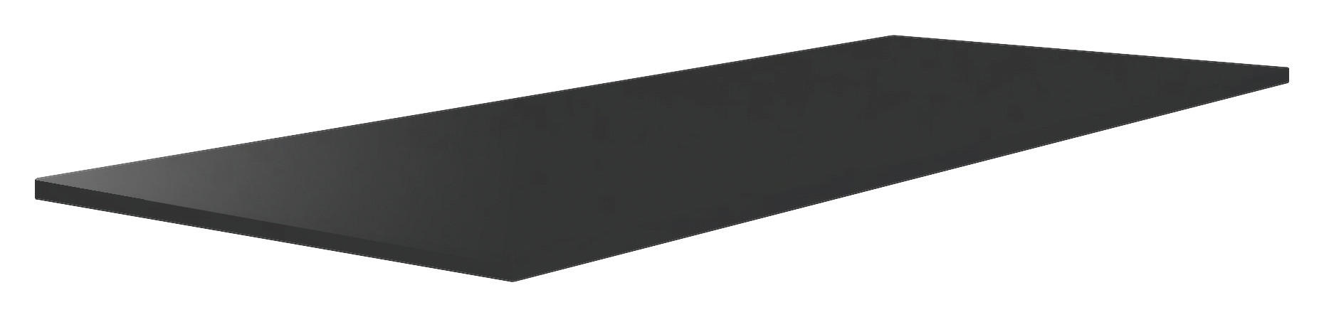 OBERPLATTE  Holzwerkstoff  Anthrazit Hochglanz  - Anthrazit Hochglanz, KONVENTIONELL, Holzwerkstoff (137/1,6/42cm) - Hom`in