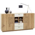SIDEBOARD 176/88/38 cm  - Champagner/Eichefarben, KONVENTIONELL, Holz/Metall (176/88/38cm) - Voleo