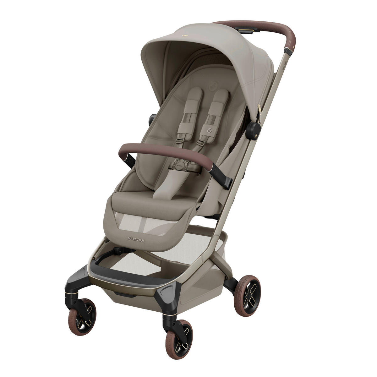 SICHERHEITSBÜGEL Fame Cabin  - Braun, Basics, Leder/Kunststoff (37/24cm) - Maxi-Cosi