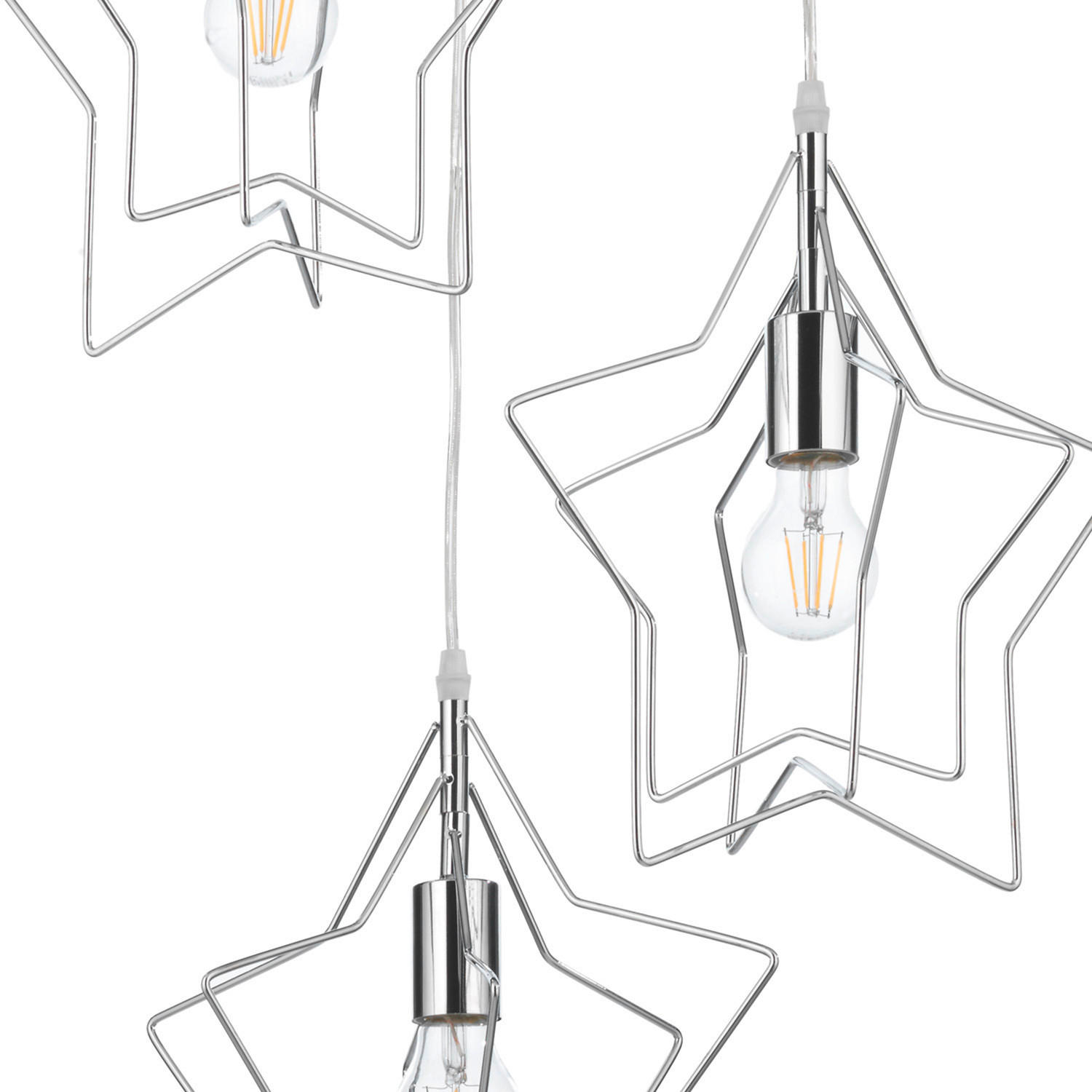 ZÁVESNÉ SVIETIDLO DO DET. IZB, 38/120 cm  - chrómová, Design, kov (38/120cm)
