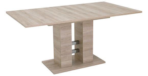 ESSTISCH Sonoma Eiche rechteckig ausziehbar - Eichefarben/Sonoma Eiche, MODERN, Holzwerkstoff (140-220/90/76cm) - Carryhome