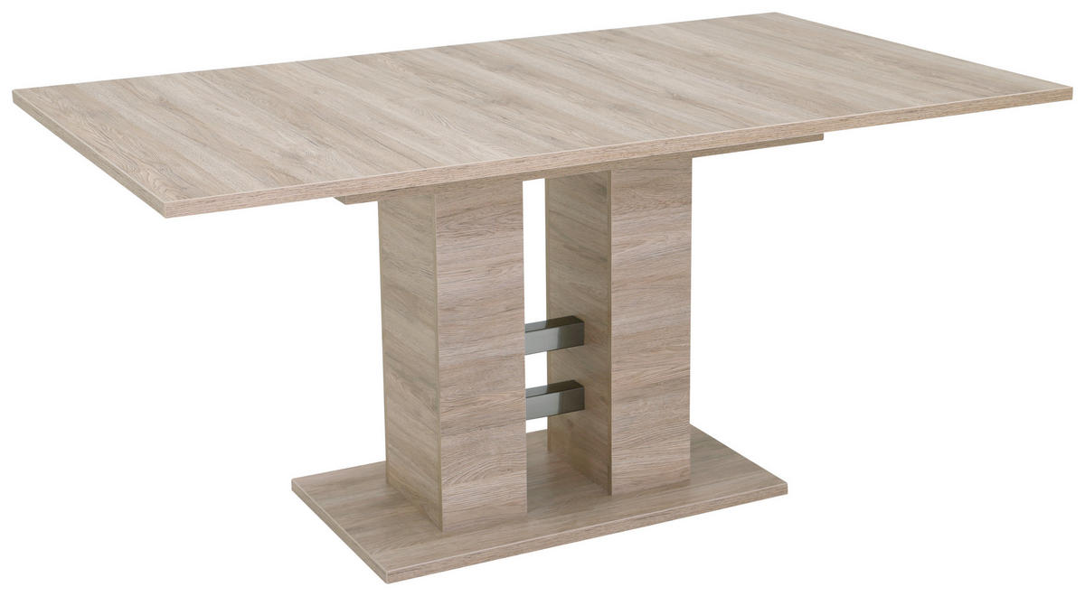 ESSTISCH Sonoma Eiche rechteckig  ausziehbar  - Eichefarben/Sonoma Eiche, MODERN, Holzwerkstoff (140-220/90/76cm) - Carryhome