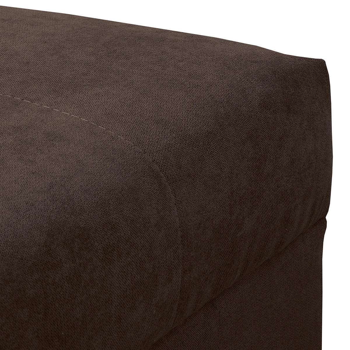 ECKSOFA inkl. Hocker Ariella Graubraun Mikrofaser  - Graubraun/Naturfarben, Design, Holz/Textil (161/231cm) - Livetastic