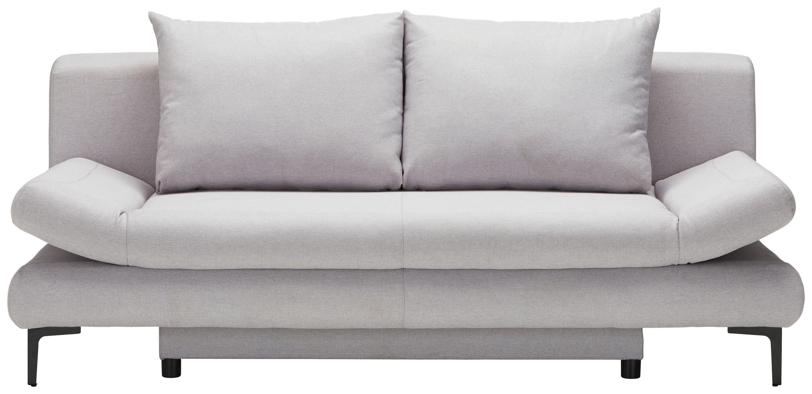 BÄDDSOFFA i flatväv ljusgrå  - ljusgrå/svart, Modern, textil (191/42-76/86cm) - MID.YOU