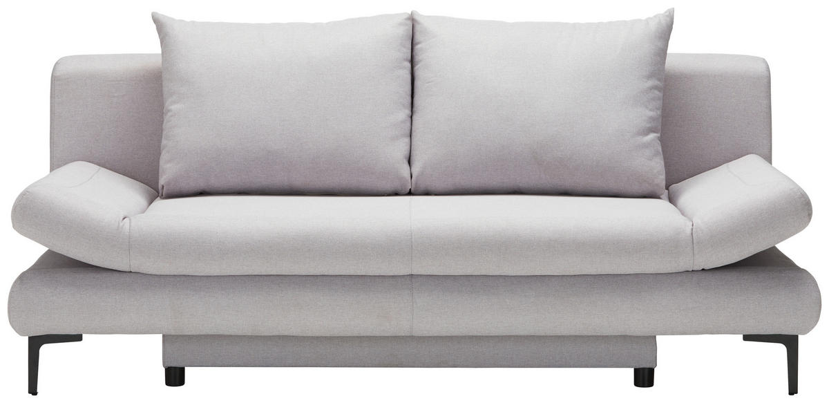 BÄDDSOFFA i flatväv ljusgrå  - ljusgrå/svart, Modern, textil (191/42-76/86cm) - MID.YOU