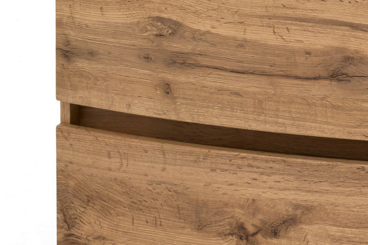 SKRINKA S UMÝVADLOM, farba duba, farba duba, 80 cm - sivá/farba duba, Konventionell, kompozitné drevo/sklo (80cm) - Held