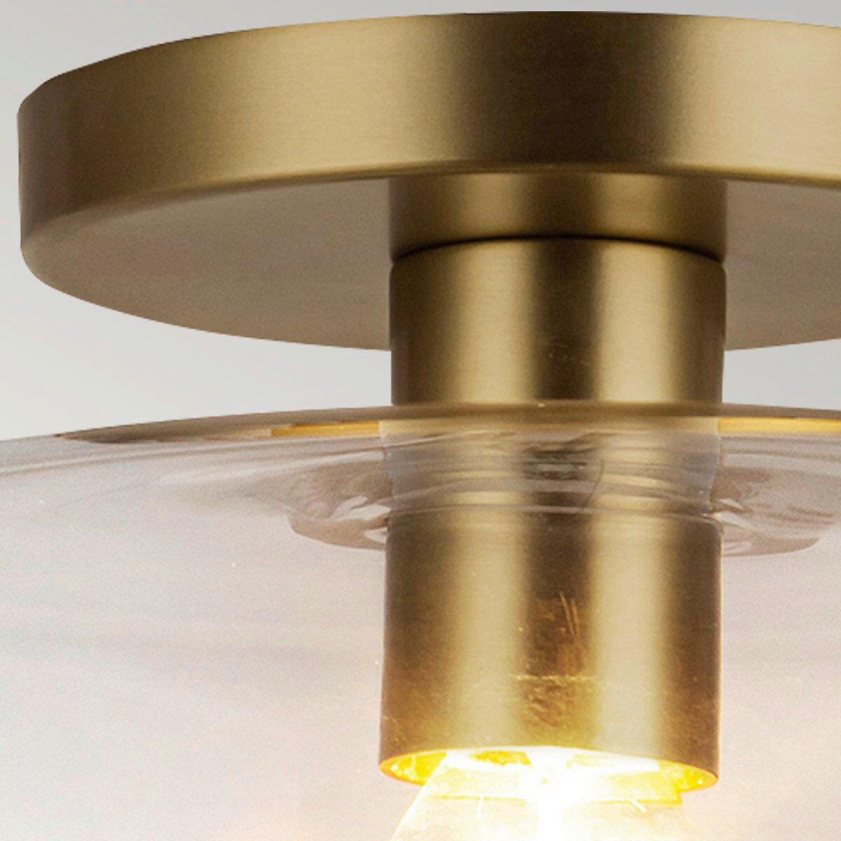 DECKENLEUCHTE 17,6/30,5 cm    - Goldfarben, KONVENTIONELL, Glas/Metall (17,6/30,5cm) - Elstead Lighting