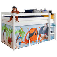 HOCHBETT 90/200 cm Weiß Weiß  - Naturfarben/Weiß, Natur, Holz/Textil (90/200cm) - MID.YOU