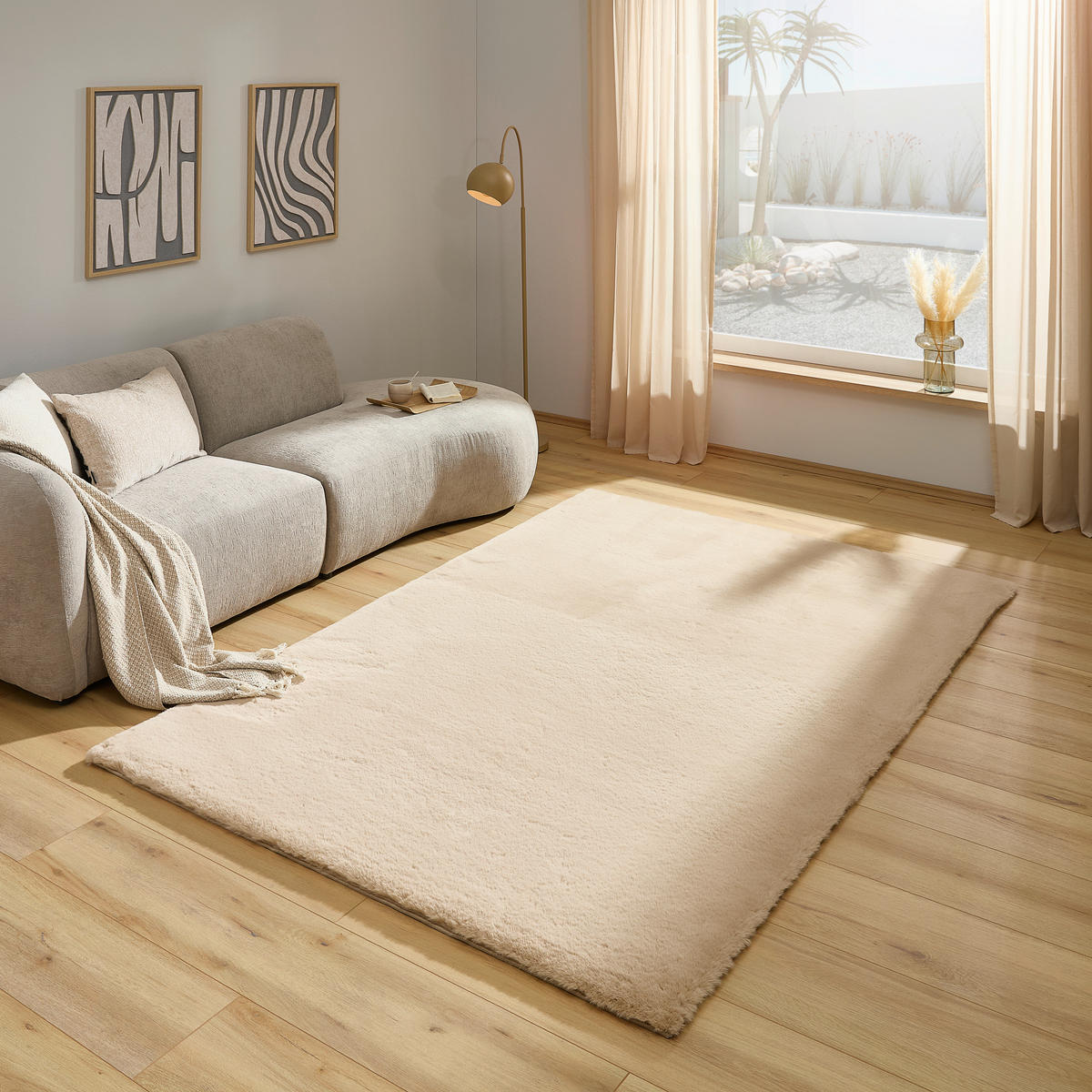 HOCHFLORTEPPICH 80/150 cm BHV324-2 Taupe rechteckig  - Taupe, Basics, Textil (80/150cm) - Novel
