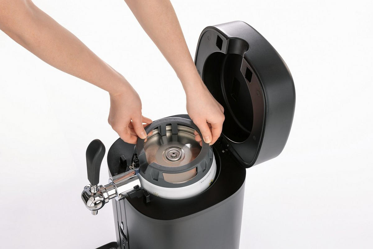 BIERZAPFANLAGE Bier MAXX  - Silberfarben/Schwarz, Basics, Kunststoff (26,4/41/52,6cm)