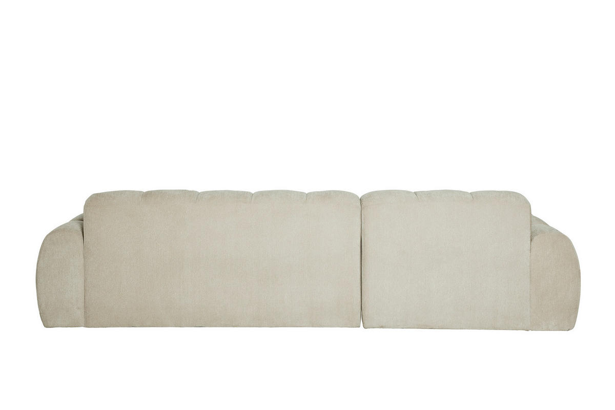 ECKSOFA RELAX BUBBLE CORNER L-L EU Beige Bouclé  - Beige/Schwarz, MODERN, Holz/Kunststoff (305/159cm) - Livetastic