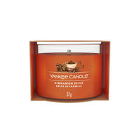 SVÍČKA VE SKLE skořice - tmavě oranžová, Basics, přírodní materiály (5.5/4.5/5.5cm) - Yankee Candle