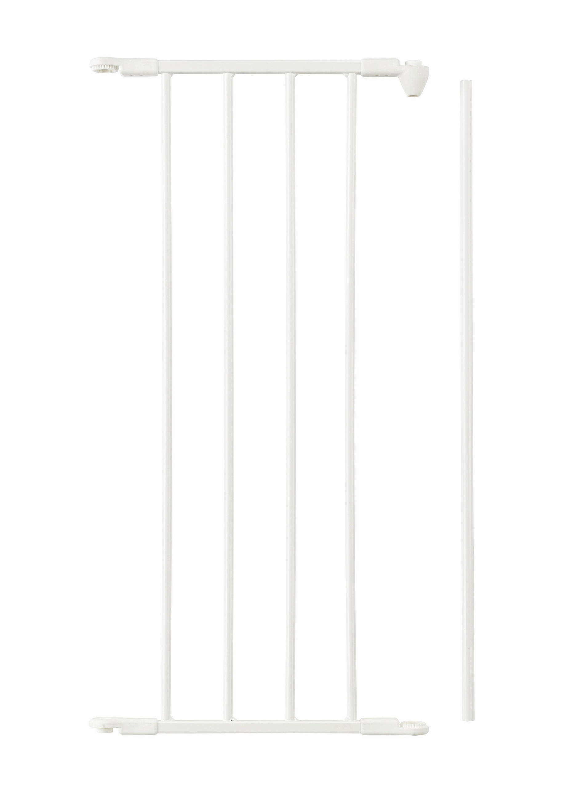SCHUTZGITTERVERLÄNGERUNG 33/71 cm  - Weiß, Basics, Metall (33/71cm) - Baby Dan