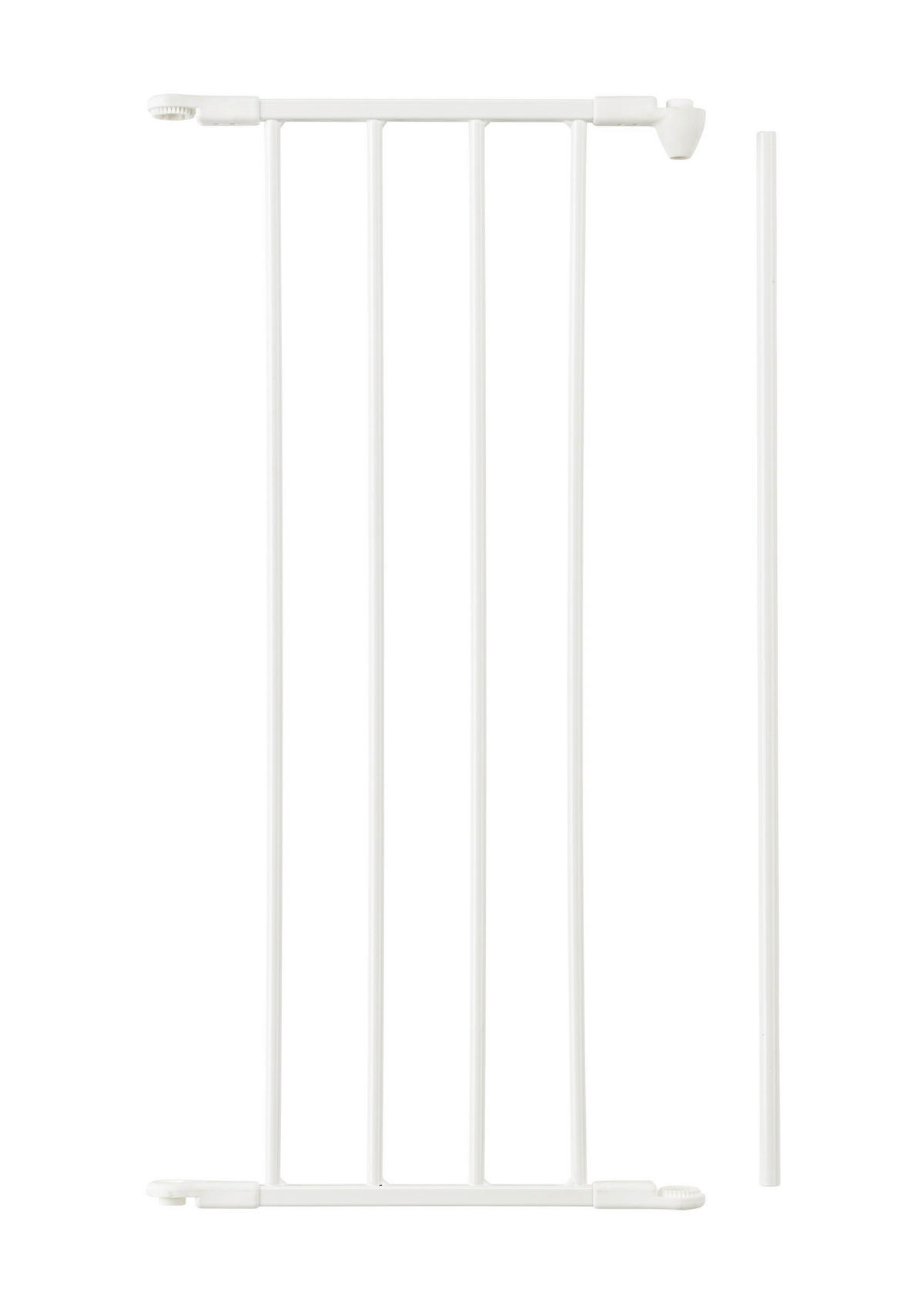 SCHUTZGITTERVERLÄNGERUNG 33/71 cm  - Weiß, Basics, Metall (33/71cm) - Baby Dan