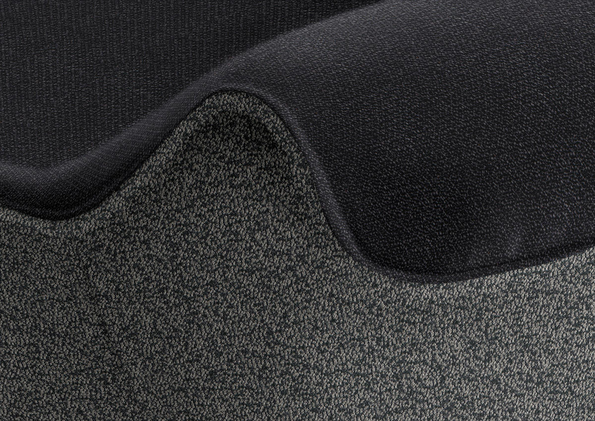 ECKBANK 237/162 cm  in Anthrazit, Schwarz  - Eichefarben/Anthrazit, Design, Holz/Textil (237/162cm) - Koinor